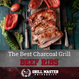 The best beef ribs on a charcoal grill