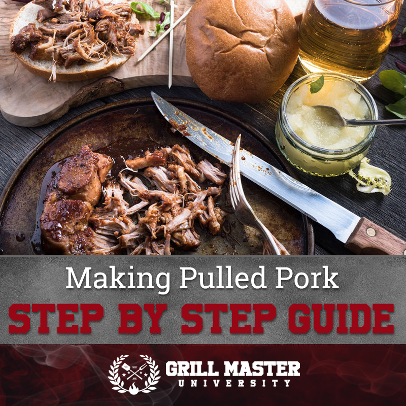 Step by step guide for making pulled pork