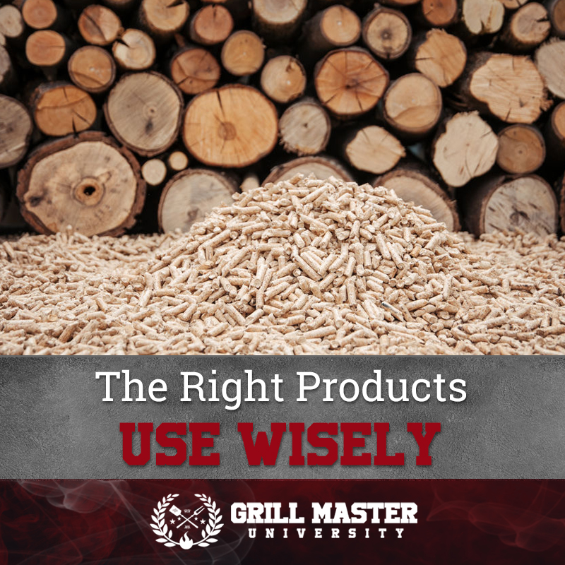 The right wood pellets