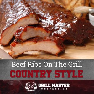 Country style ribs on the grill