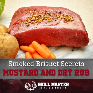 Mustard and dry rub for smoking brisket