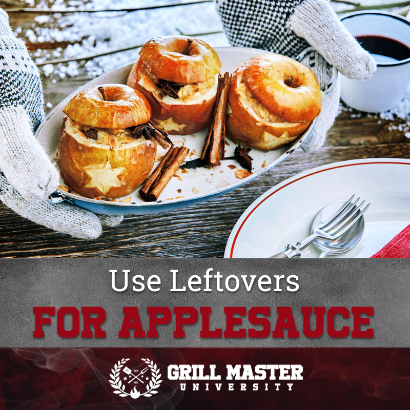 Use leftovers for applesauce