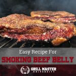 Smoking beef belly