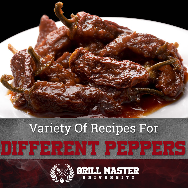 Variety of smoked peppers recipes